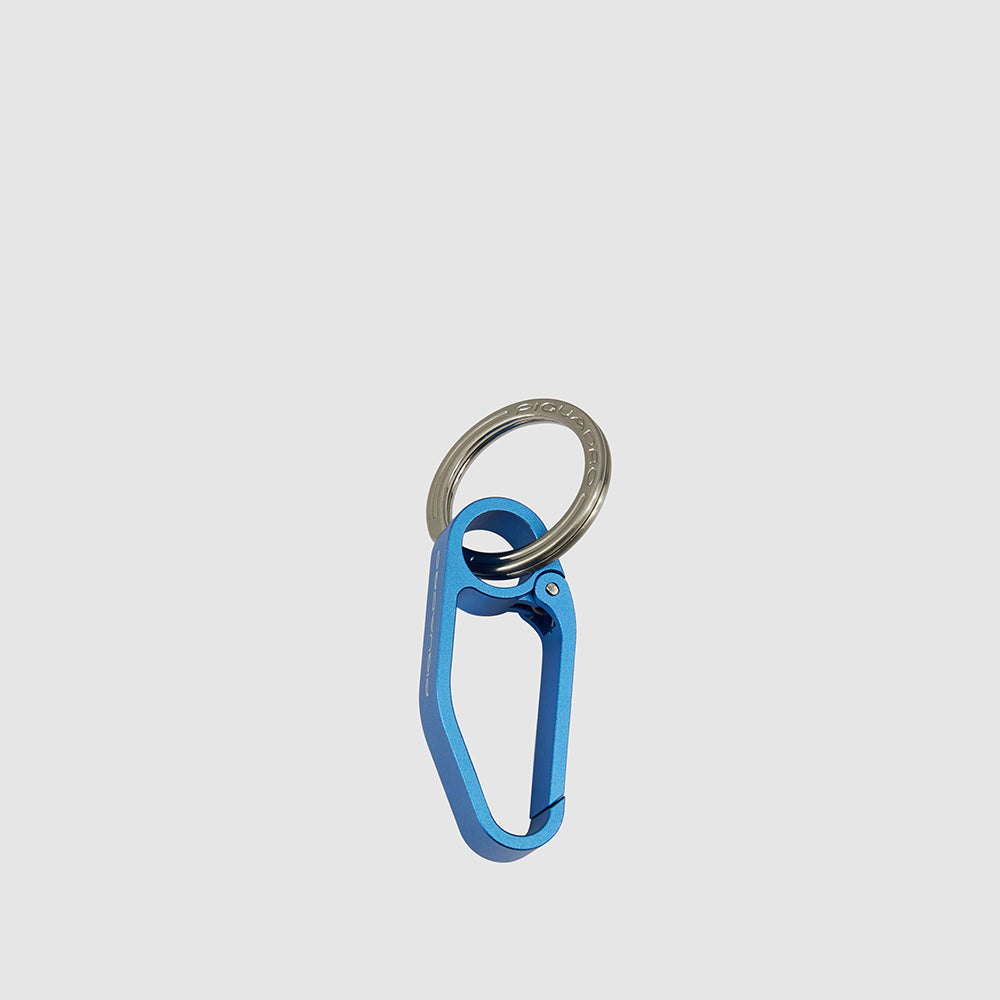 Piquadro Keychain with big carabiner hook In Linea