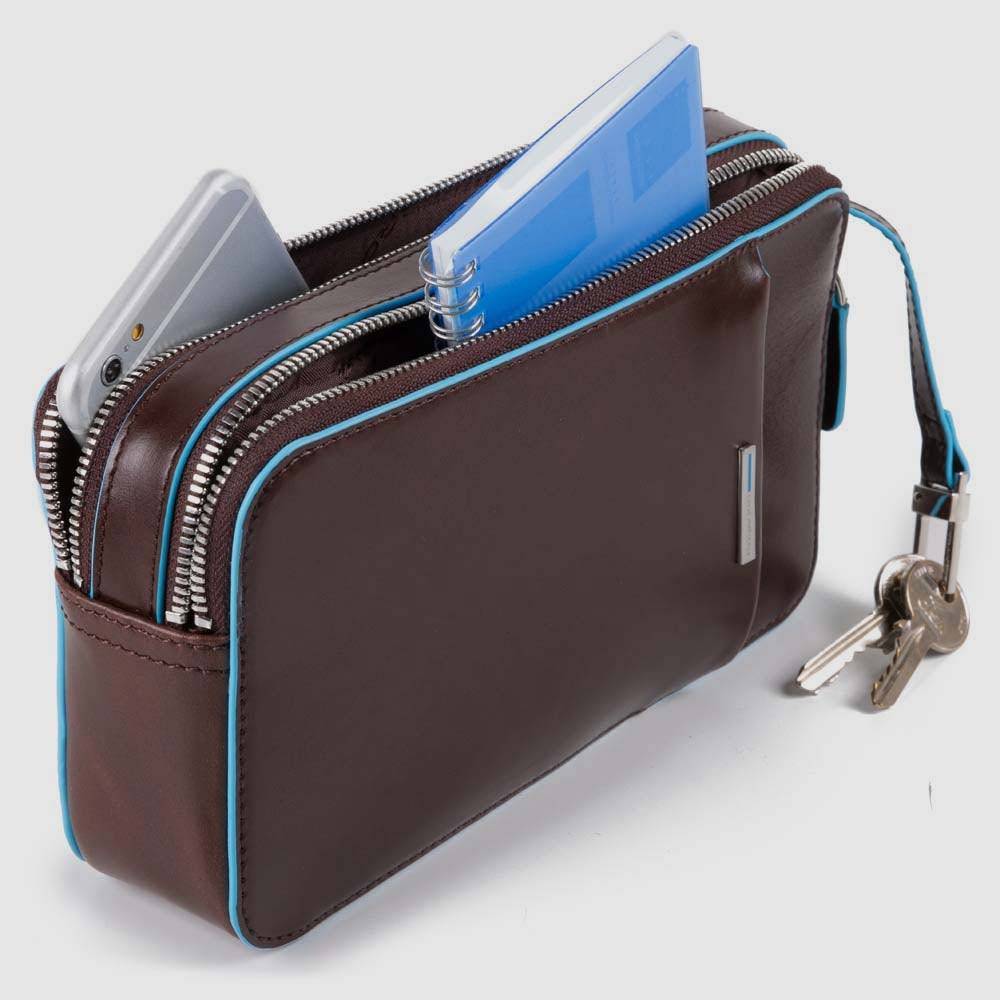 Piquadro Men’s wrist clutch bag with front slip pocket 2025