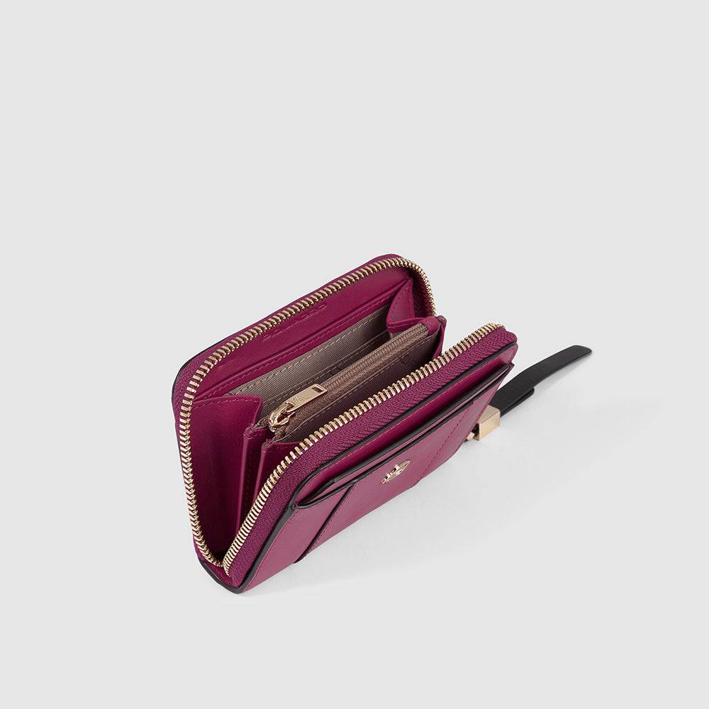 Piquadro Zip-around women’s wallet with four dividers Vendite Flash