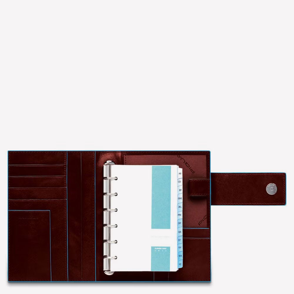 Piquadro Large leather organiser with Acquista Ora