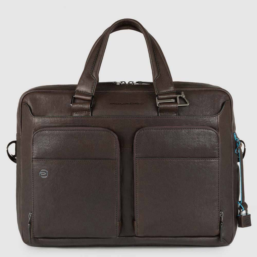 Piquadro Slim computer bag 15" with iPad® compartment Convenienza