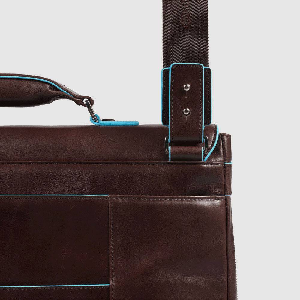 Piquadro Flap-over, expandable computer bag 15" Offerte stagionali