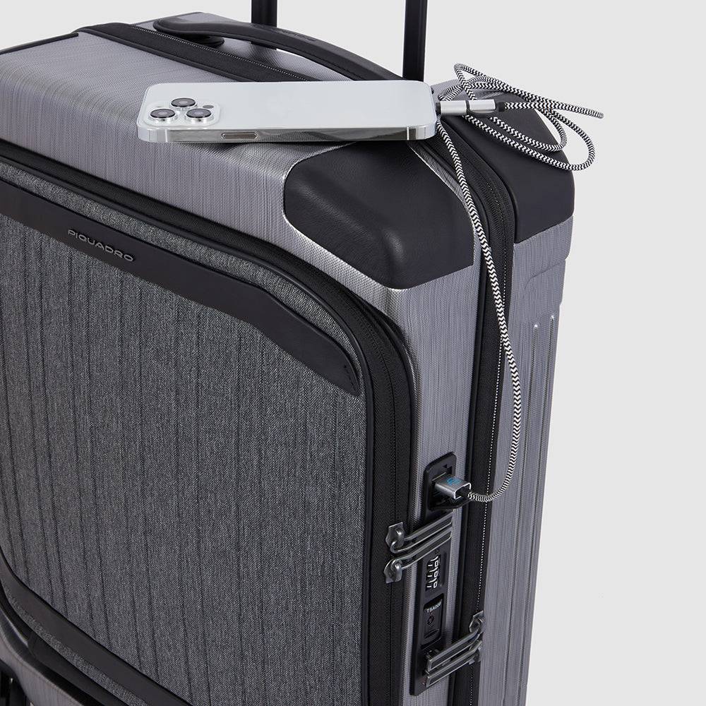 Piquadro Cabin size, hardside computer spinner 15,6" Vendita Calda
