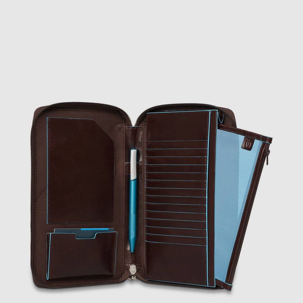 Piquadro Zip-around travel document holder Nuova