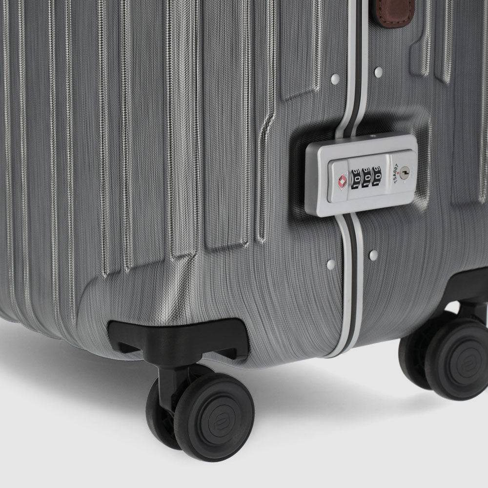 Piquadro Medium size, hardside spinner with TSA lock Italia