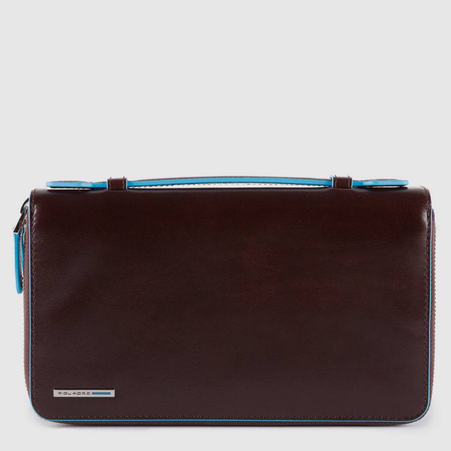 Piquadro Zip-around document organizer and wallet with coin Promozione