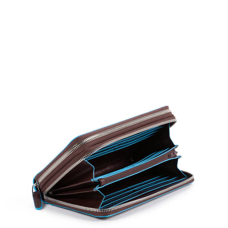 Piquadro Zip-around document organizer and wallet with coin Promozione