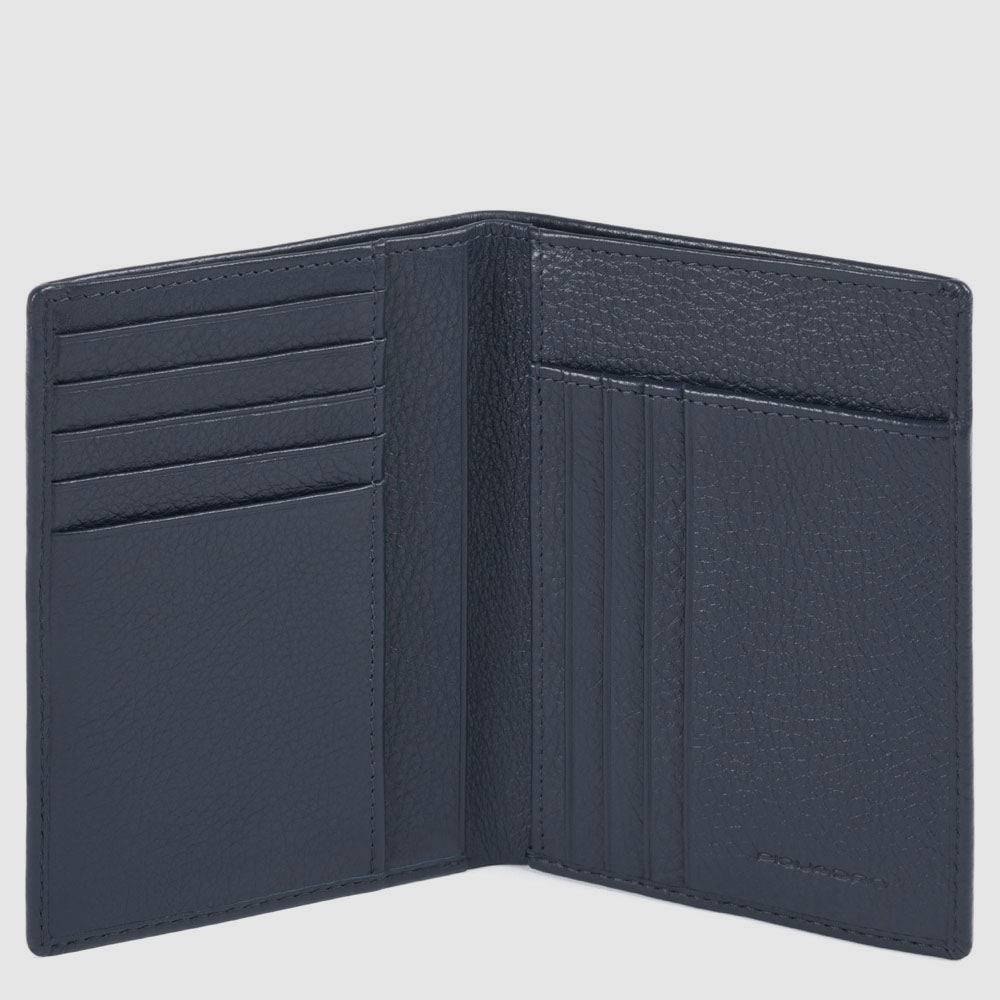 Piquadro Vertical men’s wallet with banknote, credit card a Moda