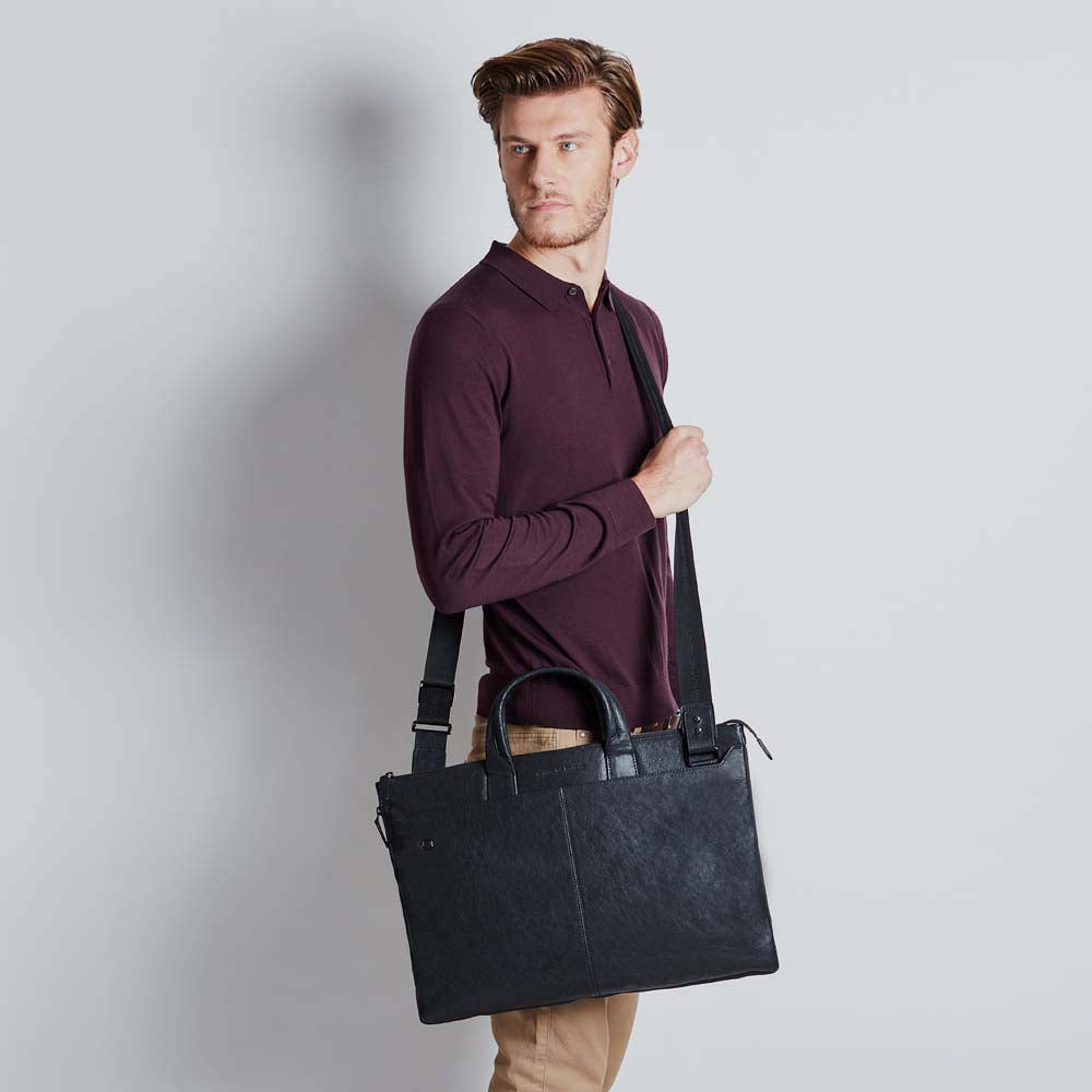 Piquadro Slim expandable laptop briefcase with 10.5 - 9.7 2025