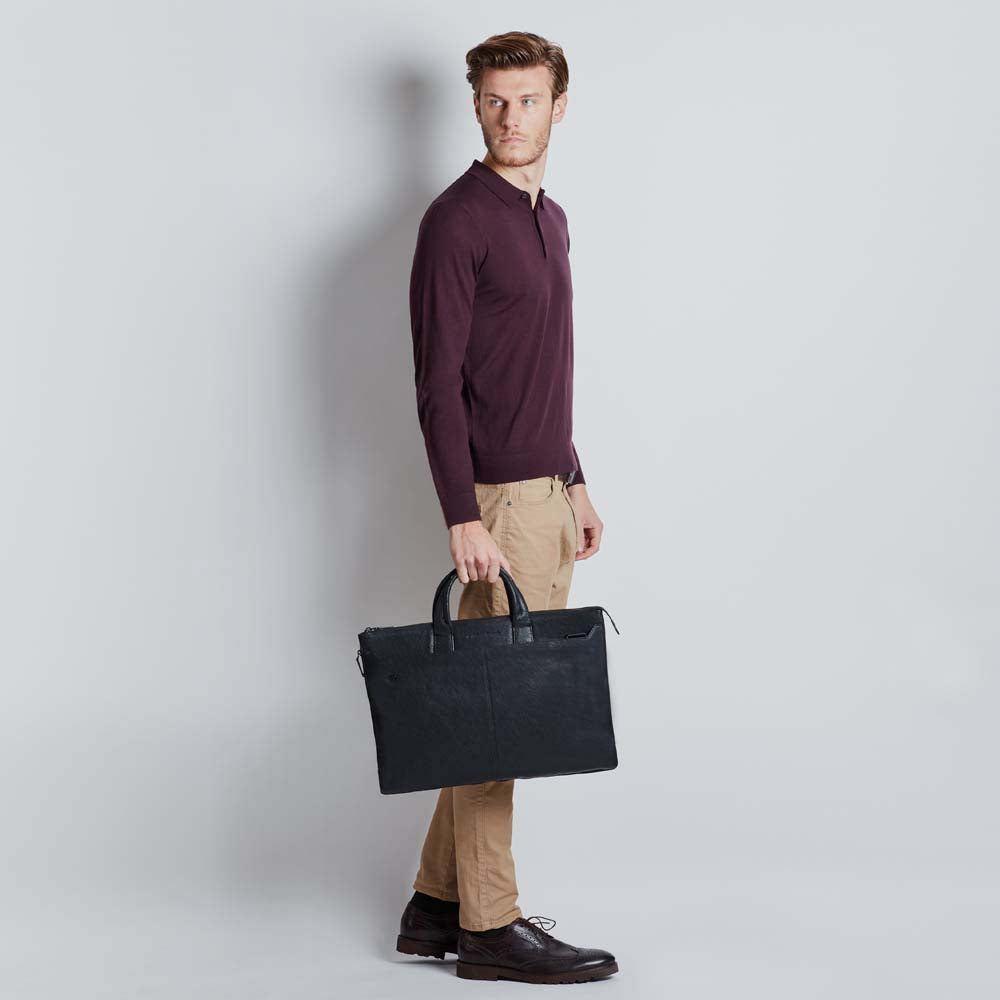 Piquadro Slim expandable laptop briefcase with 10.5 - 9.7 2025