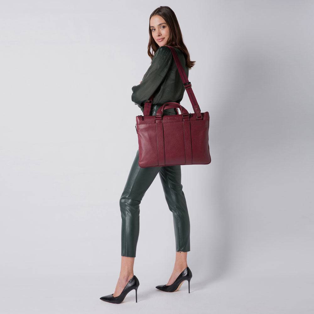 Piquadro Expandable, slim computer bag Italia
