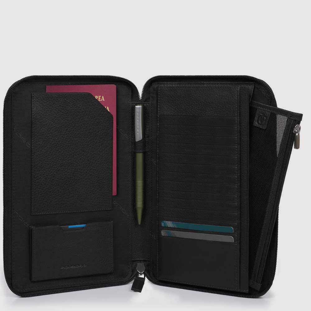 Piquadro Travel document holder with credit card slots Spedizione Gratuita