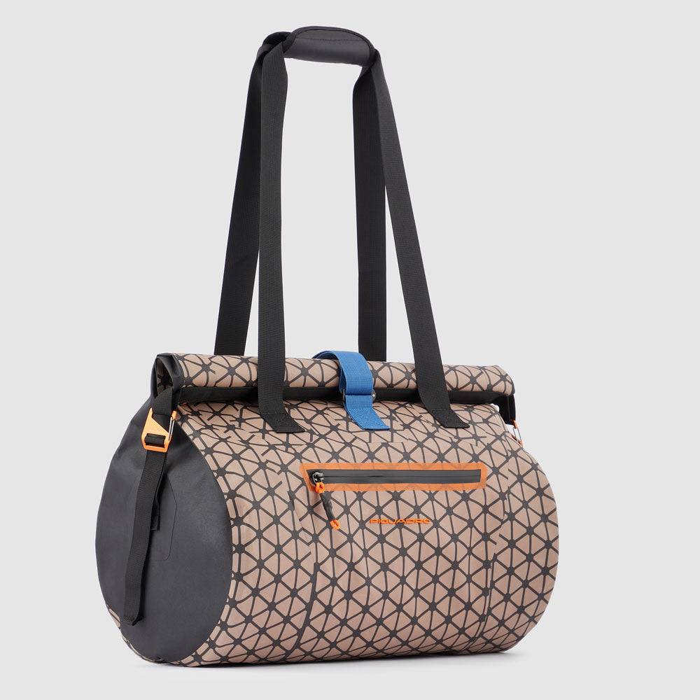 Piquadro waterproof duffel bag with latch roll top, Qualità Garantita
