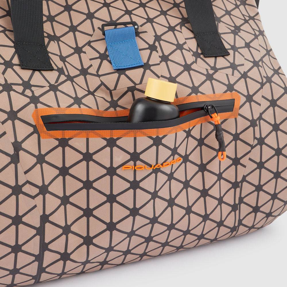 Piquadro waterproof duffel bag with latch roll top, Qualità Garantita
