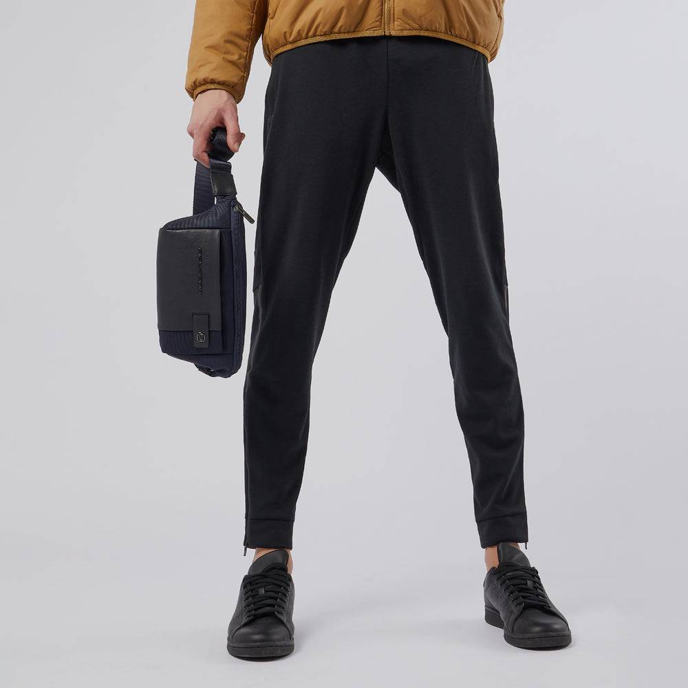 Piquadro Waist bag in recycled fabric and leather Vendita