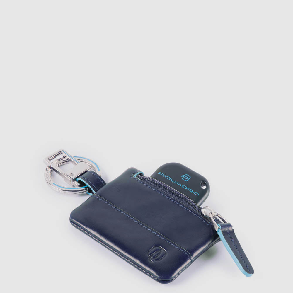 Piquadro Keychain with CONNEQU and side zipped pocket Qualità Garantita