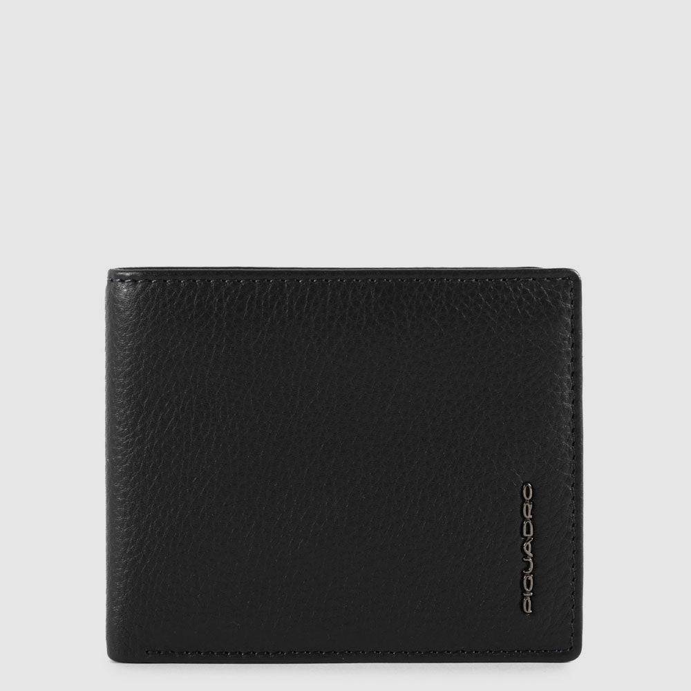 Piquadro Men’s wallet with coin case, credit card facility, In Vendita