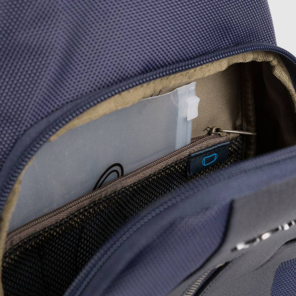 Piquadro Mono sling in recycled fabric with LED light Cyber Monday