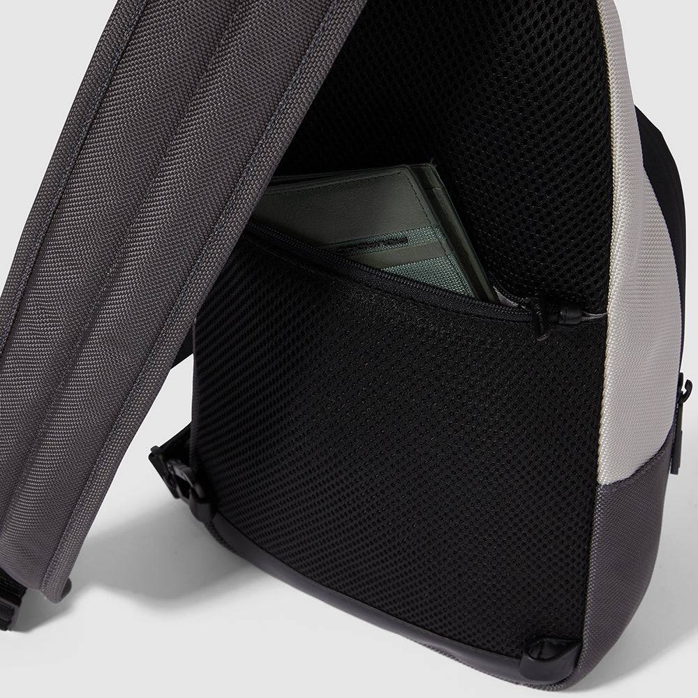 Piquadro Mono sling bag for iPad®mini in recycled fabric Offerta Anniversario