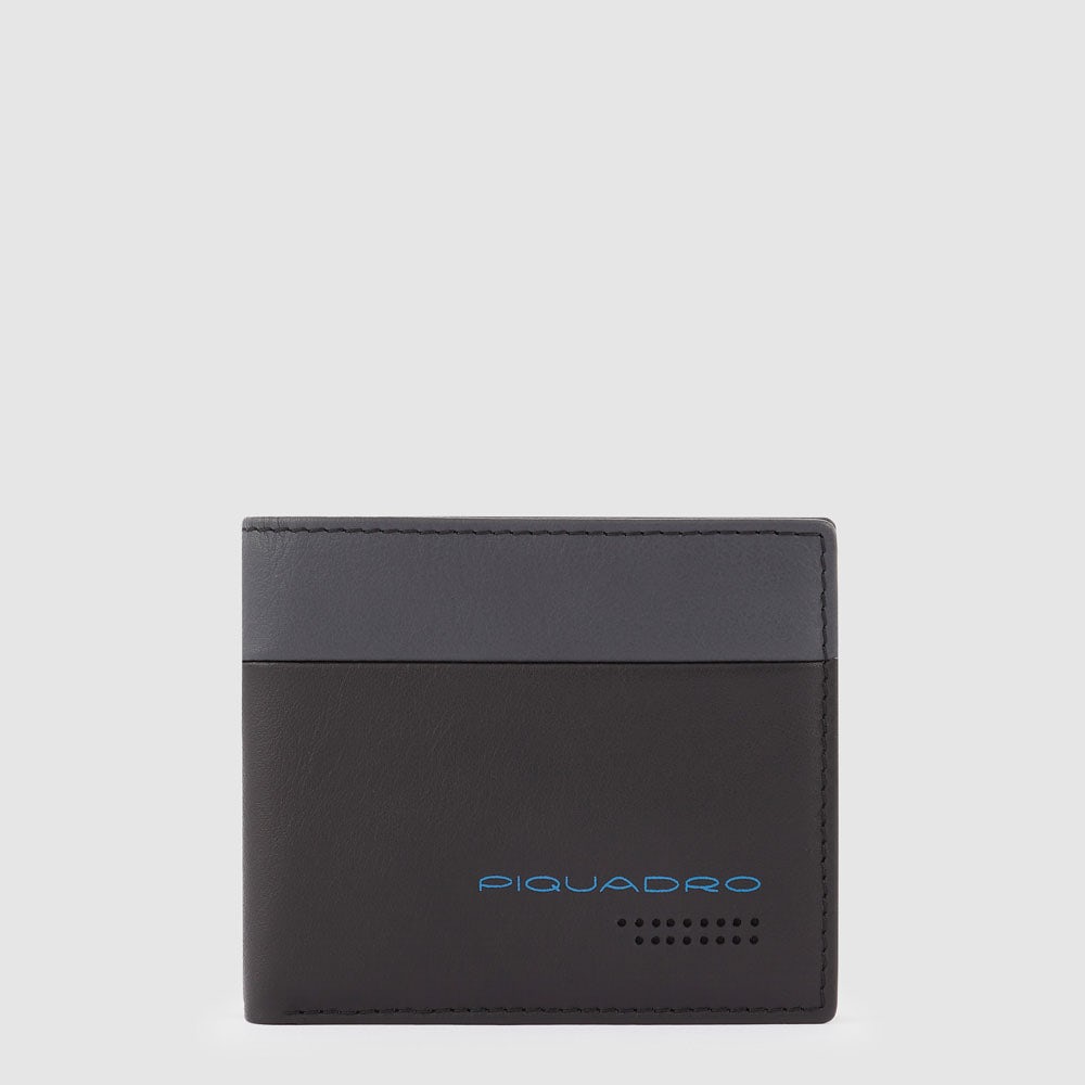 Piquadro Men’s wallet with removable document facility Liquidazione