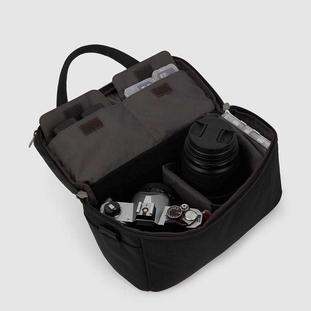 Piquadro Camera bag in recycled fabric Offerte speciali