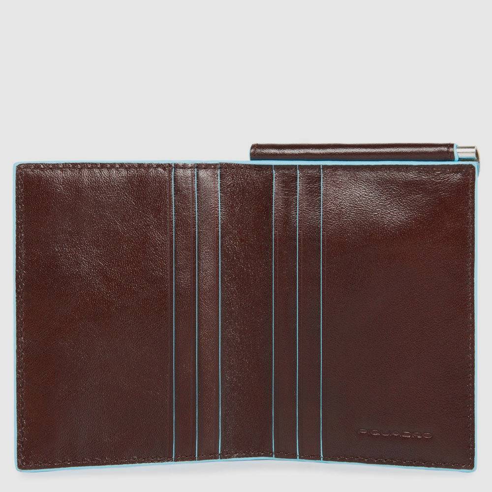 Piquadro Men’s vertical wallet with money clip Sconti VIP
