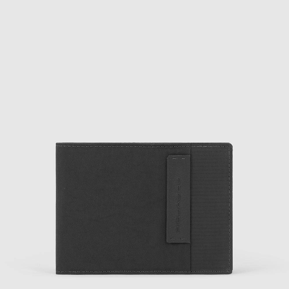 Piquadro Men’s wallet in recycled fabric Ritorno libero