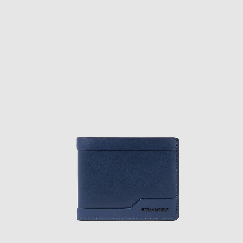 Piquadro Leather men’s wallet with coin pocket Italy