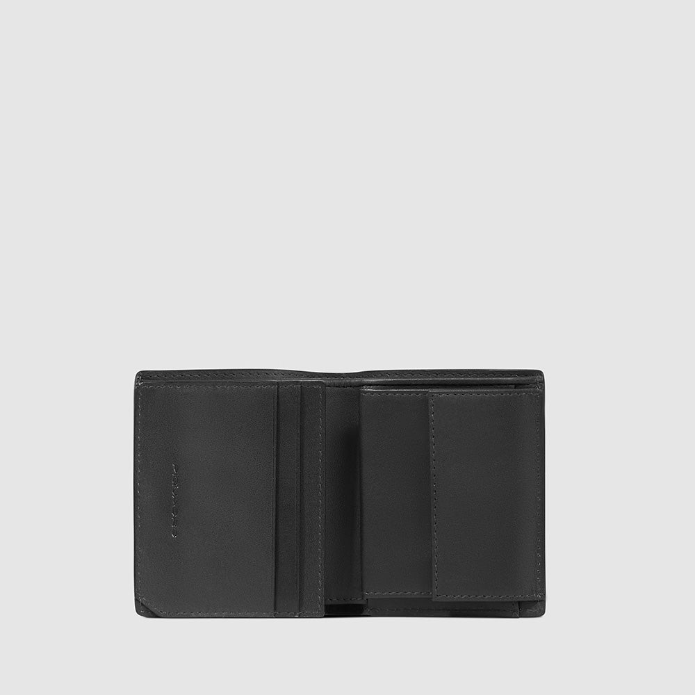 Piquadro Vertical men’s wallet with coin pocket Qualità Garantita
