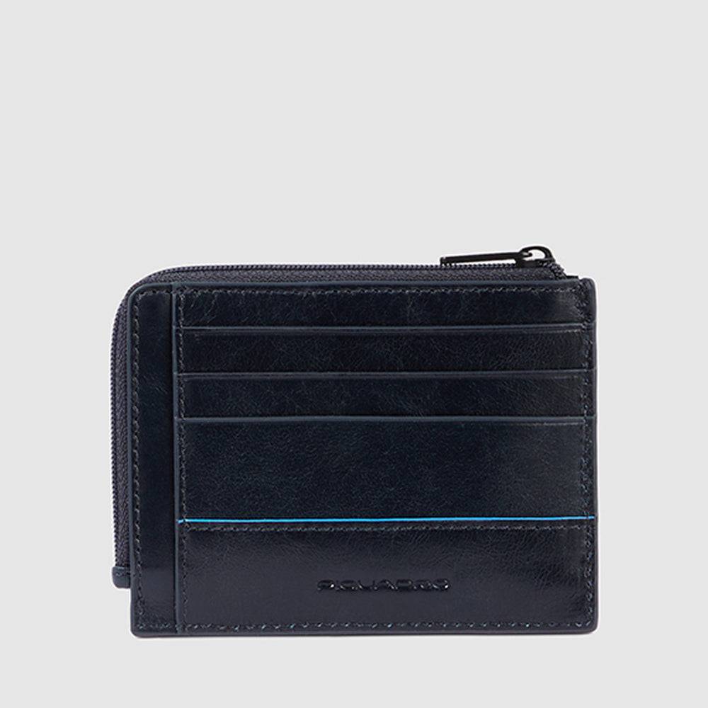 Piquadro Zipper coin pouch with document holder Negozio
