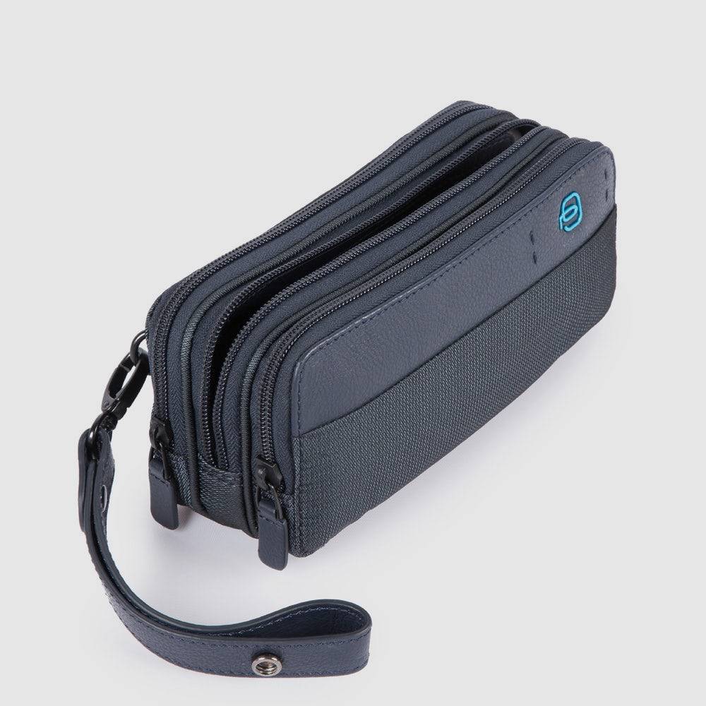 Piquadro Case with three dividers and wrist strap In Saldo