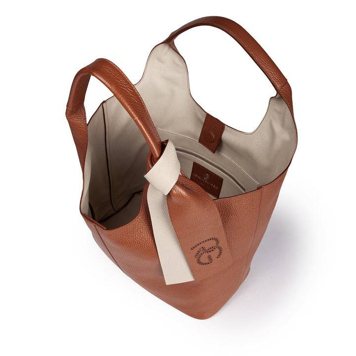 Roberta Gandolfi Maia Tote borsa hobo in pelle martellata Saldi