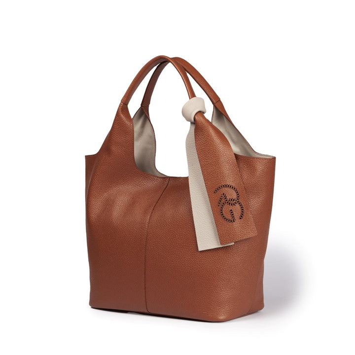 Roberta Gandolfi Maia Tote borsa hobo in pelle martellata Saldi