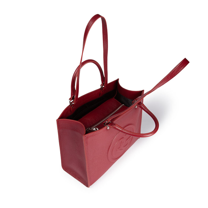Roberta Gandolfi Roberta Pelle medium Borsa a mano in pelle con doppi spallacci per essere portata a spalla e tramezza Consegna Veloce