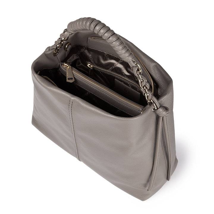 Roberta Gandolfi Amina large borsa a mano in pelle con manico tubolare fasciato e tracolla staccabile Shopping Online