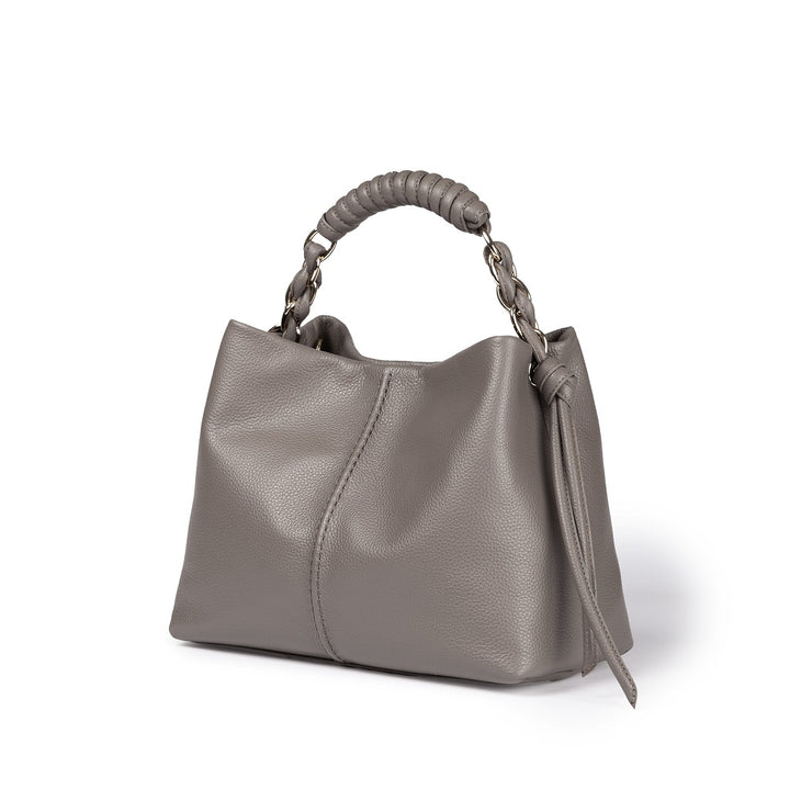 Roberta Gandolfi Amina small borsa a mano in pelle con manico tubolare fasciato e tracolla staccabile Prezzo Ridotto