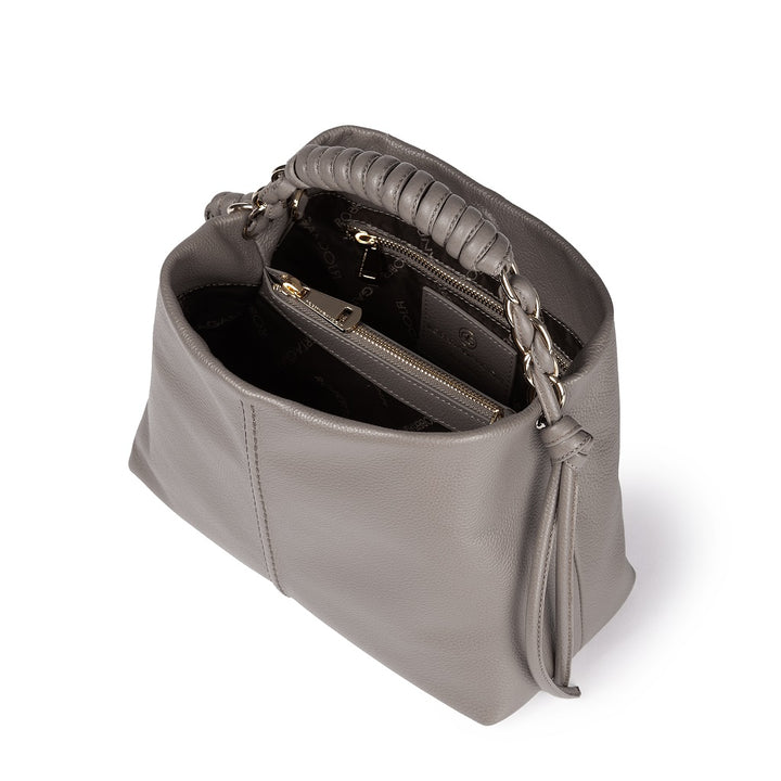 Roberta Gandolfi Amina small borsa a mano in pelle con manico tubolare fasciato e tracolla staccabile Prezzo Ridotto