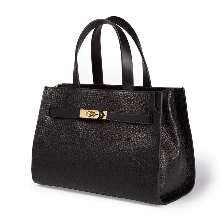 Roberta Gandolfi Frida Handbag in pelle martellata con tracolla logata in tessuto regolabile Online