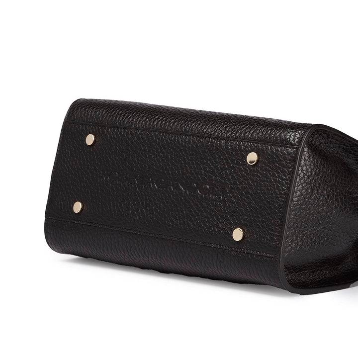 Roberta Gandolfi Frida Handbag in pelle martellata con tracolla logata in tessuto regolabile Online