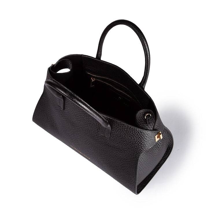 Roberta Gandolfi Elodie bowling medium borsa a mano in pelle con tracolla staccabile e regolabile Offerta Anniversario