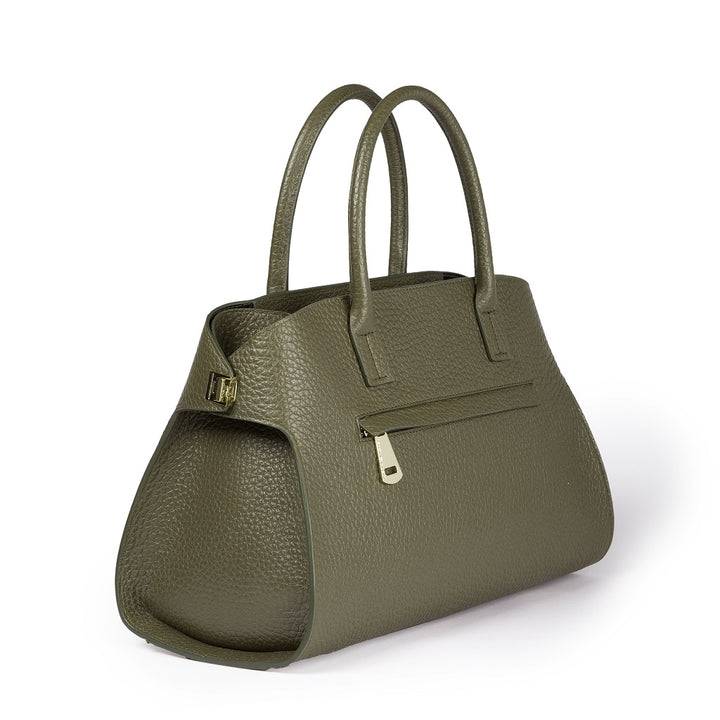 Roberta Gandolfi Elodie bowling medium borsa a mano in pelle con tracolla staccabile e regolabile Offerte