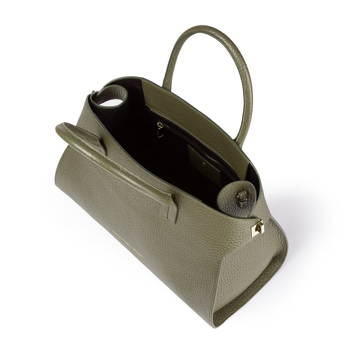 Roberta Gandolfi Elodie bowling medium borsa a mano in pelle con tracolla staccabile e regolabile Offerte