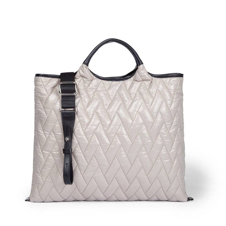 Roberta Gandolfi Joy Puffy borsa trasformabile 5 modelli in 1 in tessuto antigoccia finiture in pelle di vitello e tracolla staccabile Italia