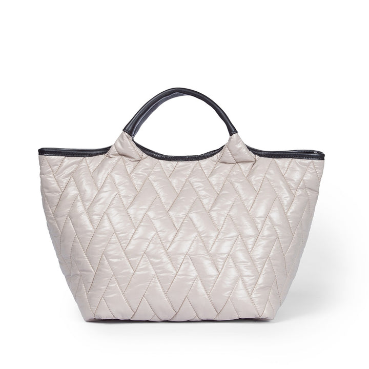 Roberta Gandolfi Joy Puffy borsa trasformabile 5 modelli in 1 in tessuto antigoccia finiture in pelle di vitello e tracolla staccabile Italia