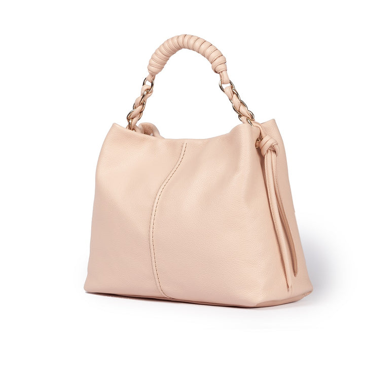 Roberta Gandolfi Amina large borsa a mano in pelle con manico tubolare fasciato e tracolla staccabile Pezzi Unici