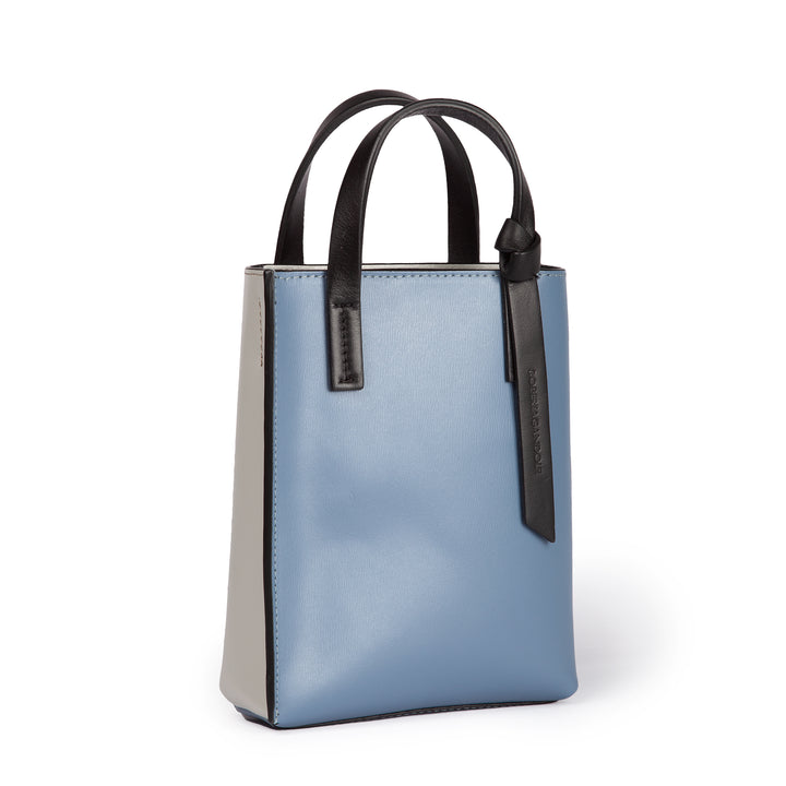 Roberta Gandolfi Cinzia Mini bag in pelle bicolor e tracolla staccabile Soddisfazione Garantita