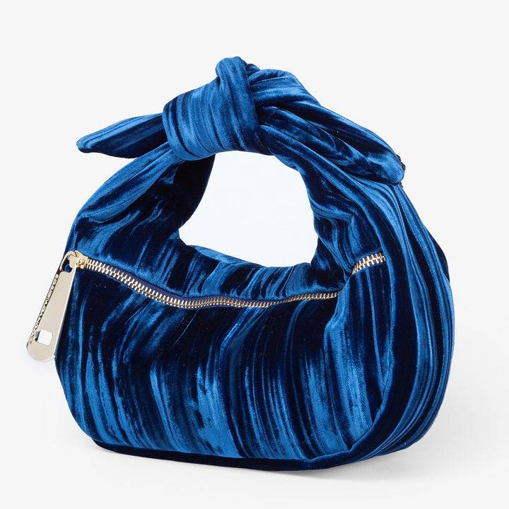Roberta Gandolfi Bunny Velvet borsa a mano con tracolla staccabile in velluto plissè Fino Al -60%