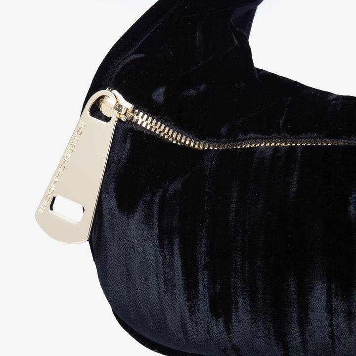 Roberta Gandolfi Bunny Velvet borsa a mano con tracolla staccabile in velluto plissè Online