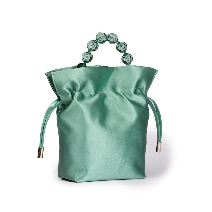 Roberta Gandolfi Sirenetta Tulip mini secchiello in raso di seta e manico gioiello Hotsell