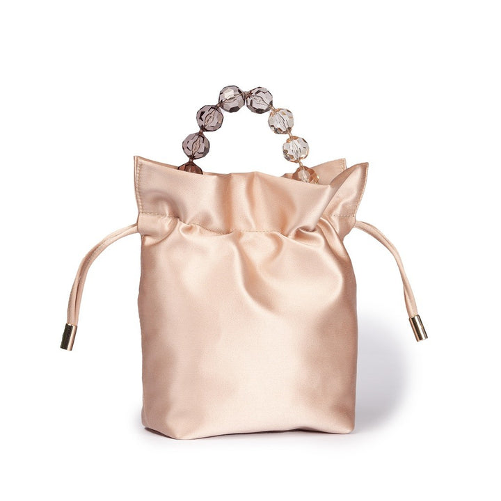 Roberta Gandolfi Sirenetta Tulip mini secchiello in raso di seta e manico gioiello Saldi Di Fabbrica